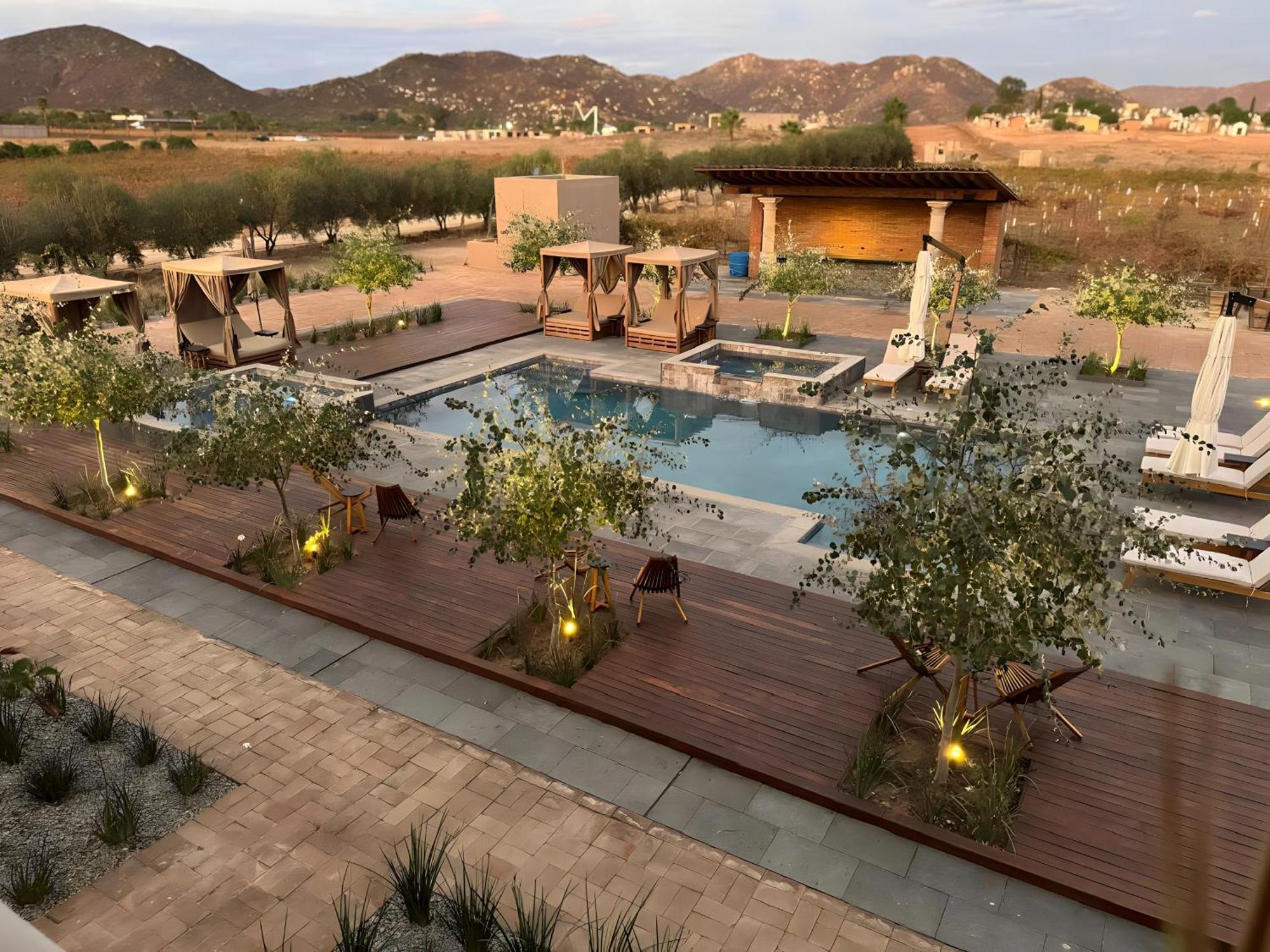 Hotel Flores De Sal-Valle De Guadalupe Dış mekan fotoğraf
